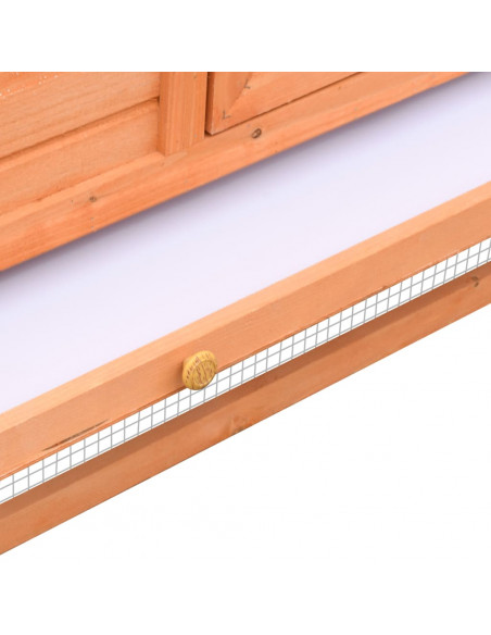 Conigliera in Legno Massello di Pino e Abete 310x70x87 cm