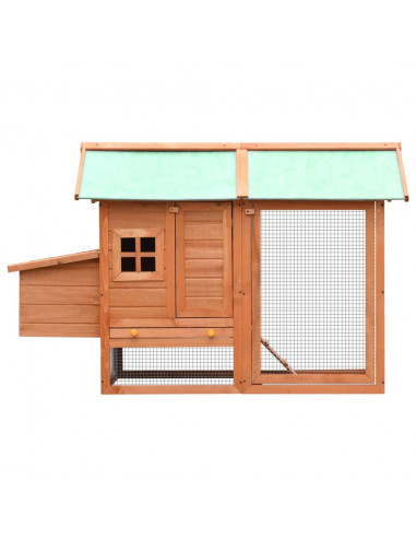 Gabbia per Polli in Legno Massello di Pino e Abete 170x81x110cm