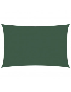 Parasole a Vela Oxford Rettangolare 4x7 m Verde Scuro 2