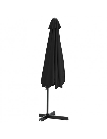Ombrellone da Esterni con Palo in Metallo 300 cm Nero