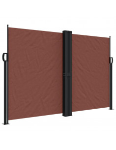 Tenda da Sole Laterale Retrattile Marrone 160x1000 cm 2