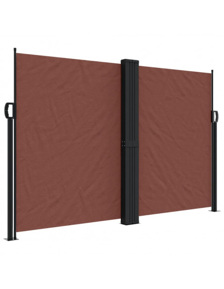 Tenda da Sole Laterale Retrattile Marrone 160x1000 cm