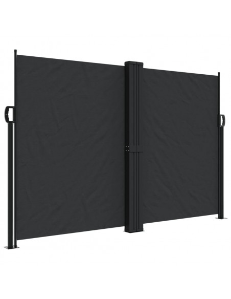 Tenda da Sole Laterale Retrattile Nera 160x1000 cm