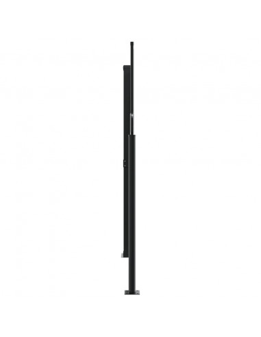 Tenda da Sole Laterale Retrattile Nera 160x1000 cm