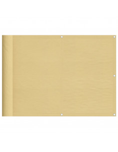 Paravento da Balcone Sabbia 75x500 cm 100% Poliestere Oxford 2