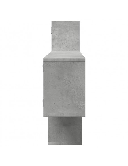 Mensola a Parete Grigio Cemento 167,5x18x68 cm in Truciolato