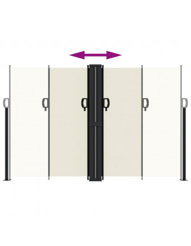 Tenda da Sole Laterale Retrattile Crema 160x1000 cm