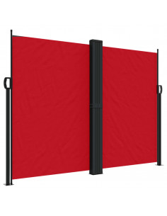 Tenda da Sole Laterale Retrattile Rossa 180x1000 cm 2