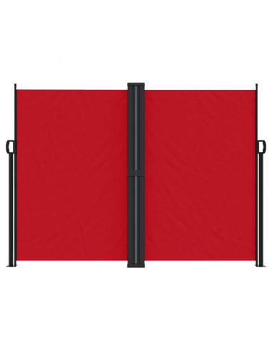 Tenda da Sole Laterale Retrattile Rossa 180x1000 cm