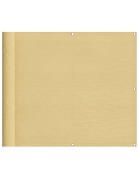 Paravento da Balcone Sabbia 90x600 cm 100% Poliestere Oxford