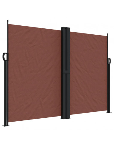 Tenda da Sole Laterale Retrattile Marrone 180x1000 cm