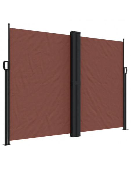 Tenda da Sole Laterale Retrattile Marrone 180x1000 cm