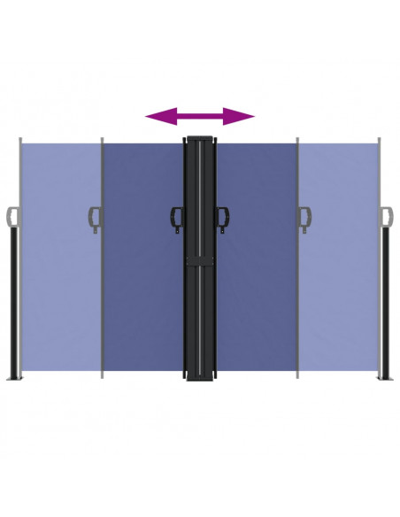 Tenda da Sole Laterale Retrattile Blu 160x1000 cm