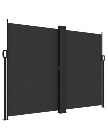 Tenda da Sole Laterale Retrattile Nera 180x1000 cm