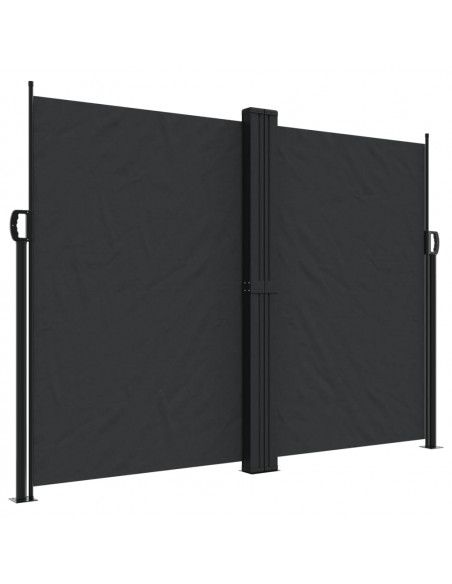 Tenda da Sole Laterale Retrattile Nera 180x1000 cm