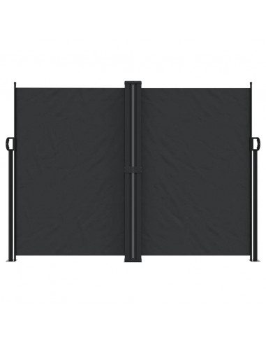 Tenda da Sole Laterale Retrattile Nera 180x1000 cm