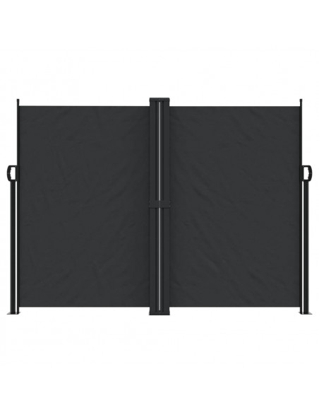 Tenda da Sole Laterale Retrattile Nera 180x1000 cm