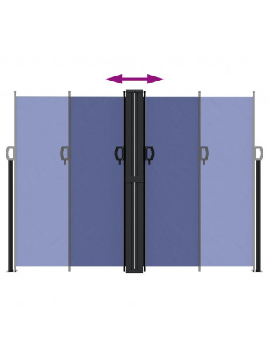 Tenda da Sole Laterale Retrattile Blu 180x1000 cm