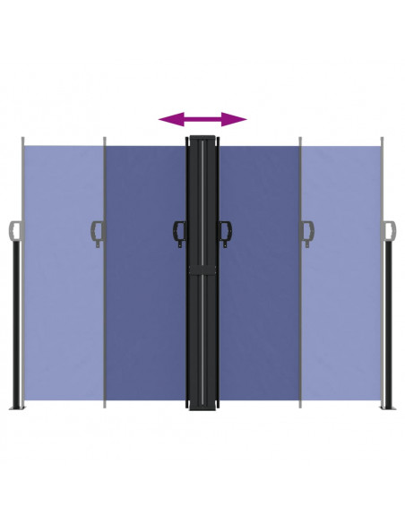 Tenda da Sole Laterale Retrattile Blu 180x1000 cm