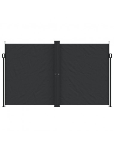 Tenda da Sole Laterale Retrattile Nera 200x1000 cm