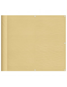 Paravento da Balcone Sabbia 90x500 cm 100% Poliestere Oxford 2