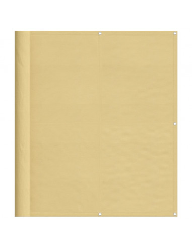 Paravento da Balcone Sabbia 120x700 cm 100% Poliestere Oxford