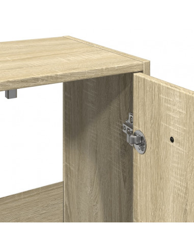 Set Mobili da Bagno 3 pz Rovere Sonoma in Legno Multistrato