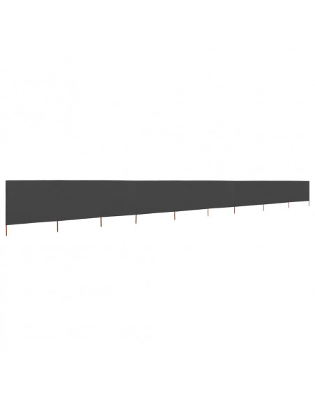 Paravento a 9 Pannelli in Tessuto 1200x160 cm Antracite
