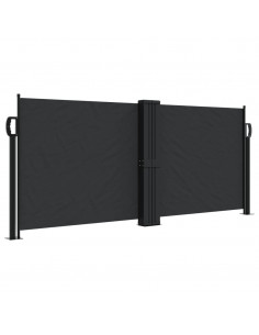 Tenda da Sole Laterale Retrattile Nera 100x1000 cm 2