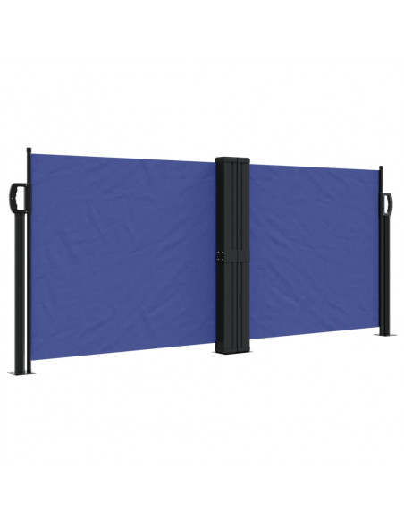 Tenda da Sole Laterale Retrattile Blu 100x1000 cm