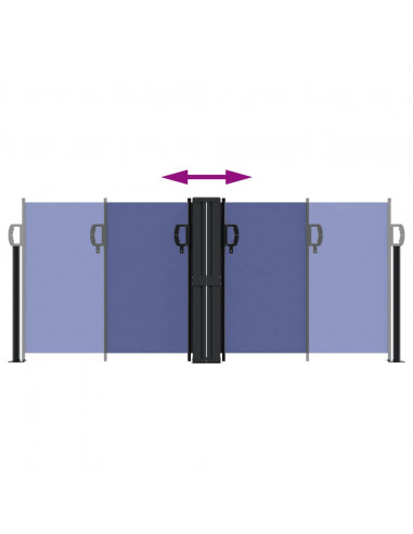 Tenda da Sole Laterale Retrattile Blu 100x1000 cm