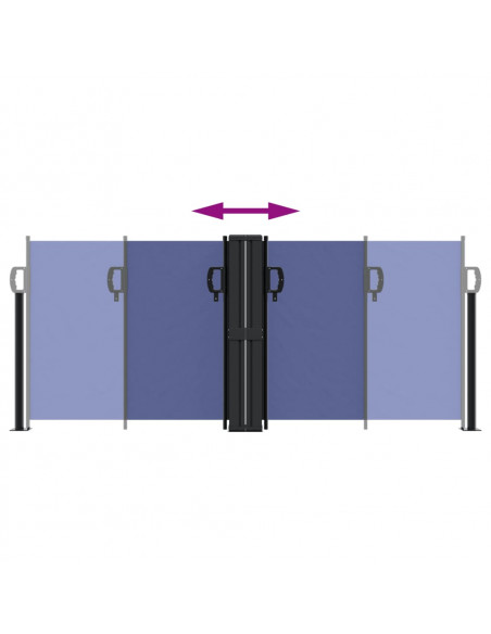 Tenda da Sole Laterale Retrattile Blu 100x1000 cm