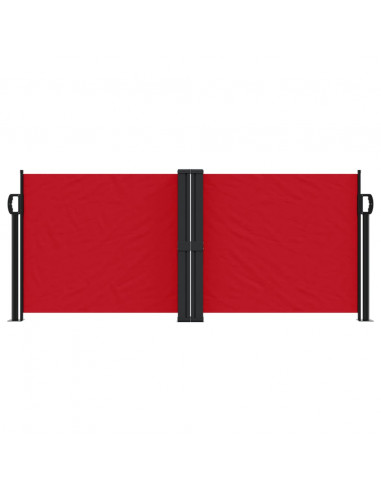 Tenda da Sole Laterale Retrattile Rossa 100x1000 cm