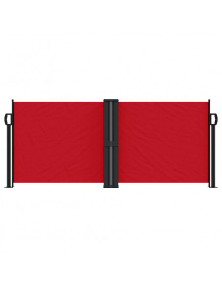Tenda da Sole Laterale Retrattile Rossa 100x1000 cm