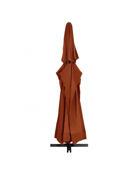 Ombrellone da Esterni con Palo in Alluminio 600 cm Terracotta
