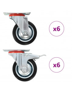 Ruote Girevoli 12 pz 75 mm 2