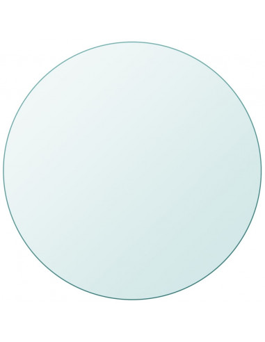 Piano Tavolo Rotondo in Vetro Temperato 600 mm