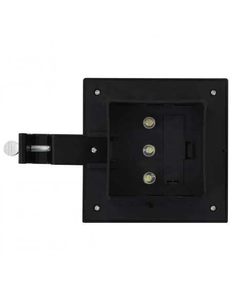 Lampade Solari da Esterni 6 pz a LED Quadrate 12 cm Nero