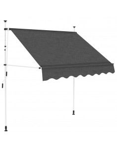 Tenda da Sole Retrattile Manuale 150 cm Antracite 2