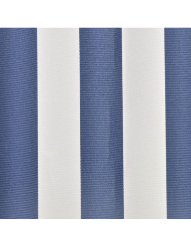 Tendone Parasole in Tela Blu e Bianco 350x250 cm