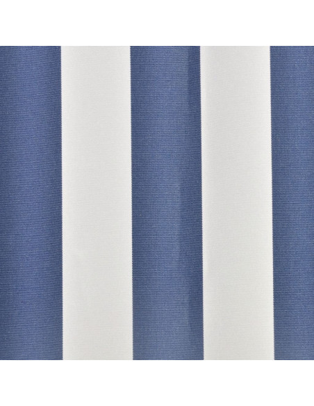 Tendone Parasole in Tela Blu e Bianco 500x300 cm