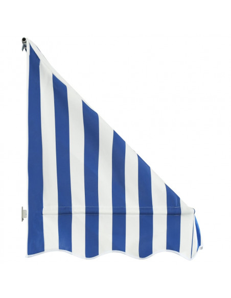 Tenda da Sole per Bistrò 400x120 cm Blu e Bianca