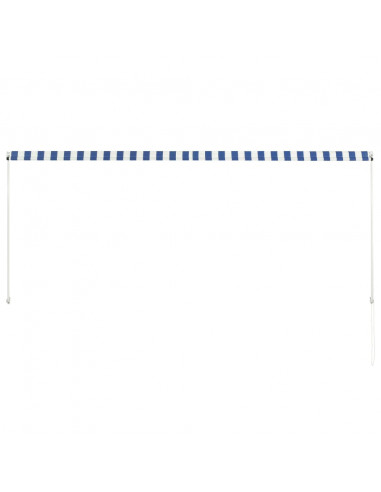 Tenda da Sole Retrattile 300x150 cm Blu e Bianco