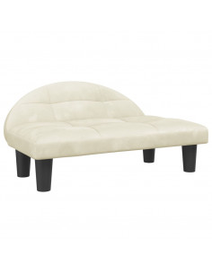 Lettino per Cani Crema 70x52x30 cm in Velluto 2