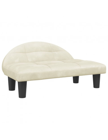 Lettino per Cani Crema 70x52x30 cm in Velluto