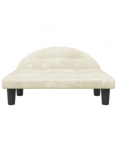 Lettino per Cani Crema 70x52x30 cm in Velluto