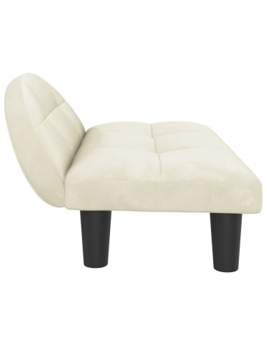 Lettino per Cani Crema 70x52x30 cm in Velluto