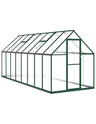 Telaio Serra con Base Verde 445x169x195 cm in Alluminio