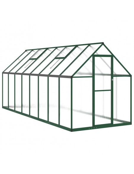 Telaio Serra con Base Verde 445x169x195 cm in Alluminio