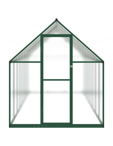 Telaio Serra con Base Verde 445x169x195 cm in Alluminio